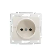   LOGI 02-1210-103 krém, szimpla csatlakozóaljzat, süllyesztett, 16A, 2P, IP20                          KAN25144