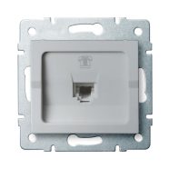   LOGI 02-1370-043 ezüst telefon csatlakozó aljzat                                                      KAN25224