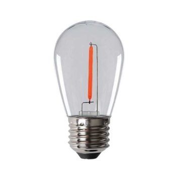 LED E27 filament színes