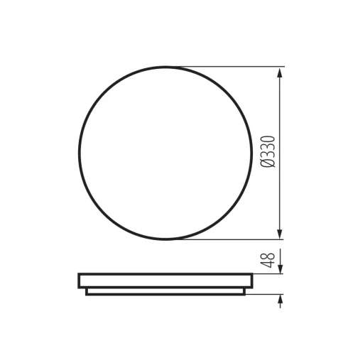 VARSO 22-30W-CCT-O lámpa, 22/30W, 2970-3900lm, 3000-6500K, kerek, IP54                                KAN26439