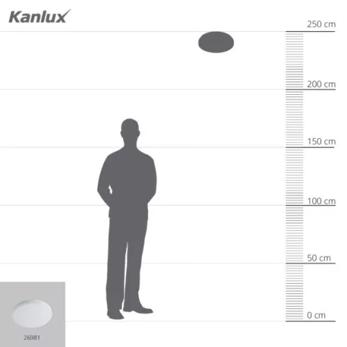 VARSO LED 18W-NW-O-SE lámpa, mozgásérzékelővel                                                        KAN26981