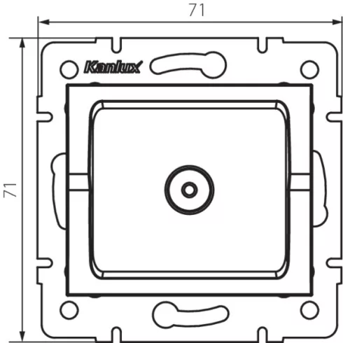 LOGI 02-1301-002 F típusú antenna aljzat                                                              KAN27126