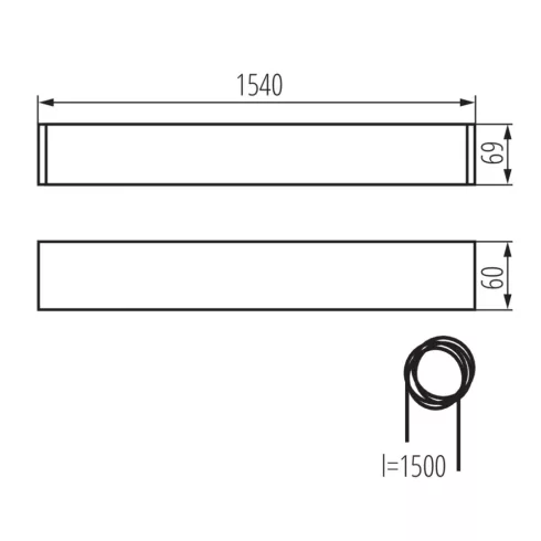 ALIN 4LED 1X150-W lámpa T8                                                                            KAN27422