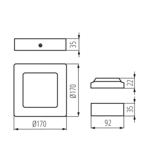 KANTI V2LED 12W-NW-W lámpa                                                                            KAN28950