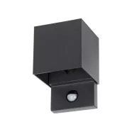   REKA PIR EL 7W-L-GR lámpa, max.7W, 340lm, 4000K, NW, PIR, 6m/120° érzékelés, 0-1000lux, IP54, grafit  KAN28994