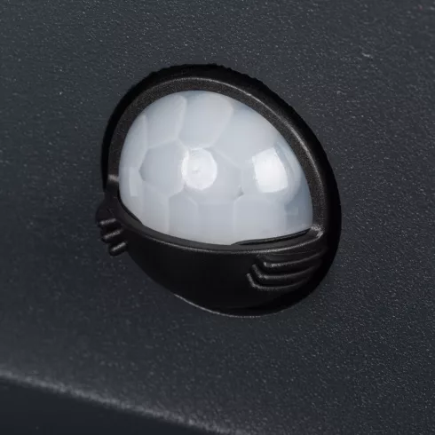 REKA PIR EL 7W-L-GR lámpa, max.7W, 340lm, 4000K, NW, PIR, 6m/120° érzékelés, 0-1000lux, IP54, grafit  KAN28994