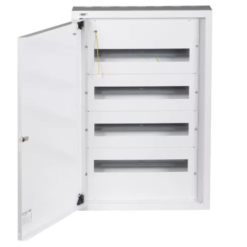 KP-DB-I-MS-418 fém elosztódoboz, kapcsolószekrény, 4x18P, IP30, fehér                                 KAN29325