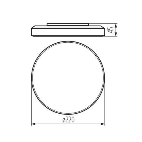 DUNO PRO 15W-NW-O mennyezeti lámpa                                                                    KAN31240