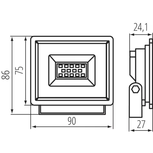 GRUN NV LED-10-B reflektor                                                                            KAN31390