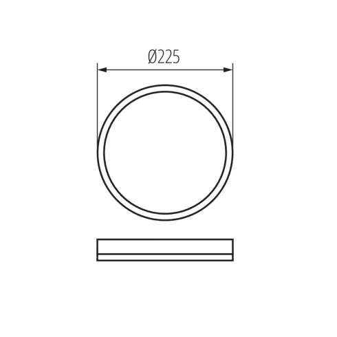AZPO LED 11,8WCCT-O-W lámpa, 11,8W, 1300lm, 3000-6000K, CCT, IP54, kerek, fehér                       KAN31512