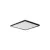 AZPO LED 12,3WCCT-L-B lámpa, max.12,3W,  1150lm, 3000/4000/6000K, négyzet, IP54, fekete               KAN31531