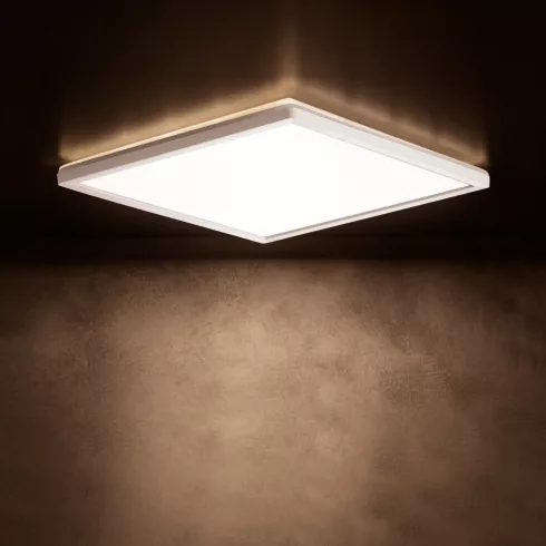 AZPO LED 17,5WCCT-L-W lámpa, 17,5W, 1800lm, 3000-6000K, CCT, IP54, négyzet, fehér                     KAN31532