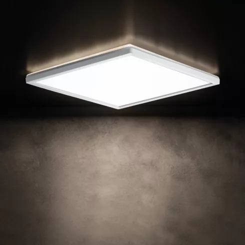 AZPO LED 22WCCT-L-W lámpa, 22W, 2600lm, 3000-6000K, CCT, IP54, négyzet, fehér                         KAN31534