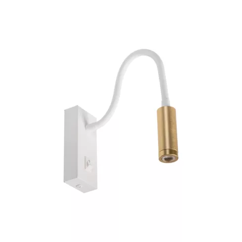 TONIL II LED W/G lámpa, 3,3 W, 3000 K, 145 lm, IP20, flexibilis, fehér/arany                          KAN32518