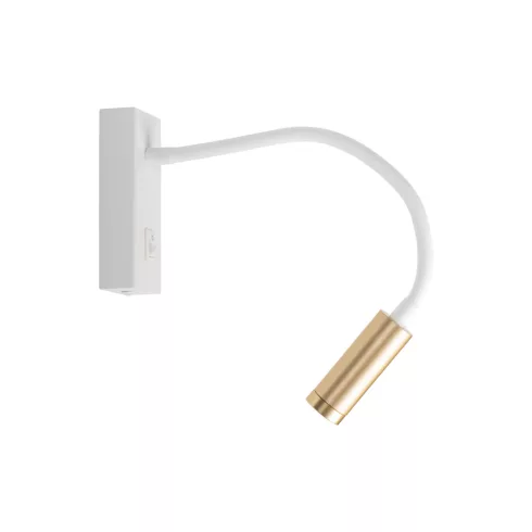 TONIL II LED W/G lámpa, 3,3 W, 3000 K, 145 lm, IP20, flexibilis, fehér/arany                          KAN32518