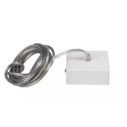   ALIN CORD SQ 1F-W tápcsatlakozó, 2,5 m kábel, 3x0,75, fehér                                           KAN32534