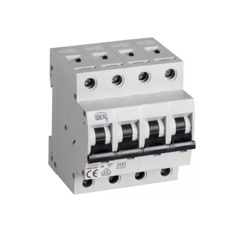 KMB6-B6/4 kismegszakító, 4 pólus, B 6A, 400 AC, 6000 A, IP20                                          KAN32592