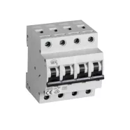   KMB6-C25/4 kismegszakító, C, 25 A, 4 modul, TH35 sínhez, IP20, fehér                                  KAN32605