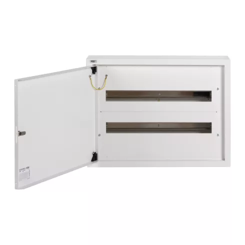 KP-DB-I-MS-224 fém elosztódoboz, oldalfali, 2x24P, IP30, fehér                                        KAN32636