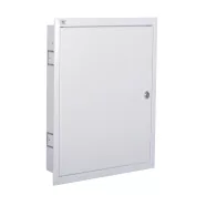   KP-DB-I-MF-324 fém elosztó doboz, kapcsolószekrény, 3x24P, IP30, acél, fehér                          KAN32640
