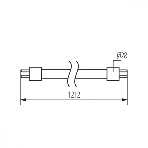 T8 LED GLASSv5 12W-CW fényforrás 120cm                                                                KAN33217