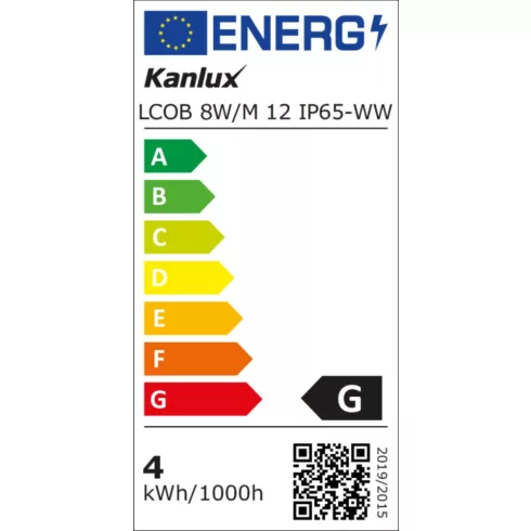 LCOB 8W/M 12 IP65-WW LED szalag                                                                       KAN33365