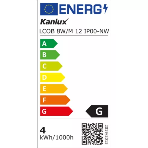 LCOB 8W/M 12 IP00-NW LED szalag                                                                       KAN33366