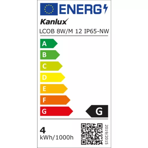 LCOB 8W/M 12 IP65-NW LED szalag                                                                       KAN33367