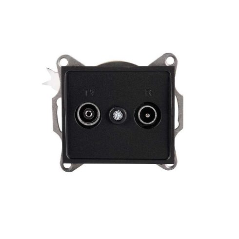 LOGI 02-1330-042 fekete RTV antenna csatlakozó                                                        KAN33588