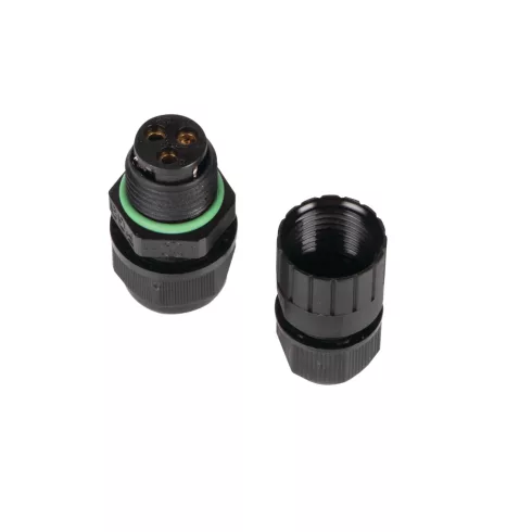 IQ-LED FLN QCI 3x1MM2 csatlakozó, tömszelence, 5A, 6-7,5mm2, IP68, fekete                             KAN33897