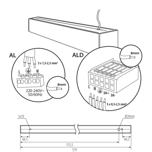 AL-SH-WW-MAT-B-NT lámpatest                                                                           KAN33915
