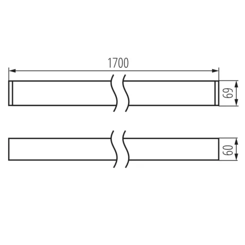 ALD-LL-NW-MAT-B-NT lámpatest, max.33W, 4550lm, 4000K, NW, IP20, fekete                                KAN34344
