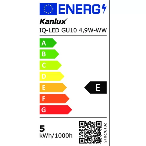 IQ-LED GU10 4,9W-WW fényforrás                                                                        KAN35256