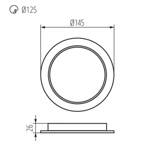 TAVO LED DO 12W-NW lámpa                                                                              KAN36512