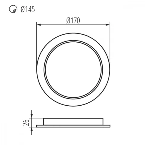 TAVO LED DO 18W-NW lámpa                                                                              KAN36513