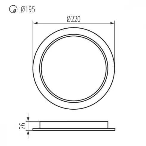 TAVO LED DO 24W-NW lámpa                                                                              KAN36514