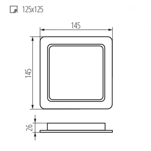 TAVO LED DL 12W-NW lámpa                                                                              KAN36517