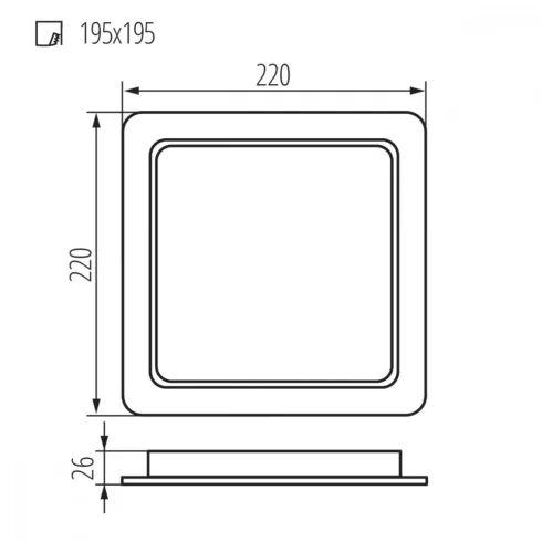 TAVO LED DL 24W-NW lámpa                                                                              KAN36519