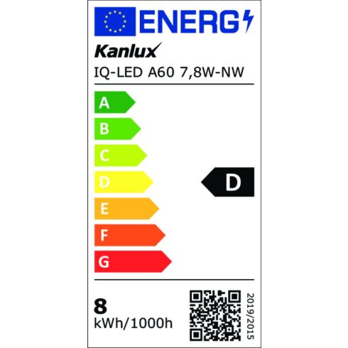 IQ-LED A60 7,8W-NW fényforrás                                                                         KAN36677