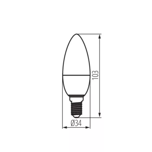IQ-LED C35E14 5,9W-NW fényforrás                                                                      KAN36686