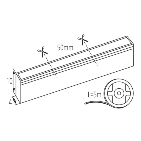 NEON LED12W/M IP65-NW LED szalag                                                                      KAN37235