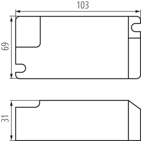 BLINGO DRV42W BK tápegység, DALI                                                                      KAN37267
