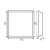 BLINGO IP65 40W 60NW LED panel lámpa, 60x60 cm, 4800 lm, 4000 K, IP65, fehér                          KAN37279