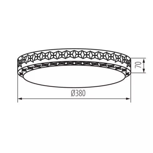 LUMKO LED 17,5W NW lámpa, mennyezeti, LED, 17,5 W, 1480 lm, 4000K, IP20, kerek, fehér                 KAN37320