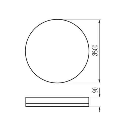 ARVOS N LED 37W CCT W lámpa, mennyezeti, LED, 37W, max.2680lm, 3000-6500K, IP20, távir.,kerek, fehér  KAN37332