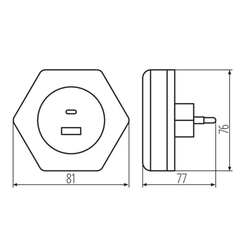 BOLA LED 2xUSB WW W irányfény                                                                         KAN37397