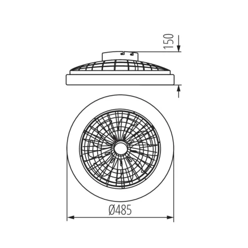PLAVE LED CCT lámpa, ventilátoros                                                                     KAN38033
