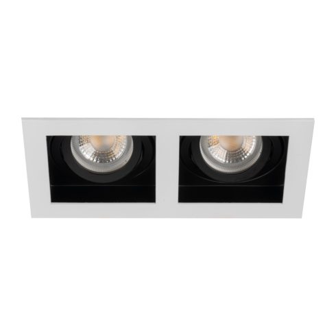 ARET 2xDTL B/W dekorációs keret, dupla, 2x max. 10 W, GX5,3/GU10, IP20                                KAN38366