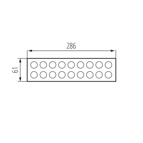 LTL LENS SET AS 35X35 lencse, sínre szerelhető lámpa tartozék                                         KAN38395