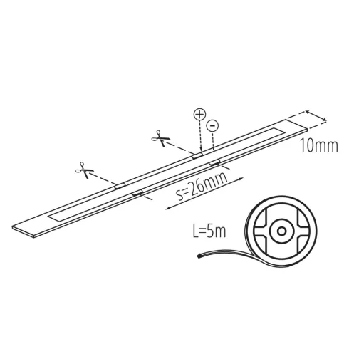 LCOB 14W/M 24IP65-CCT LED szalag, 24 AC, 1 m = max.14 W / max.1260 lm, 2700-6500 K, IP66, G           KAN38438